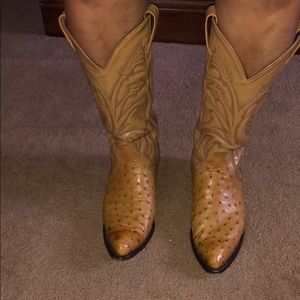 Ostrich Cow Girl Boots